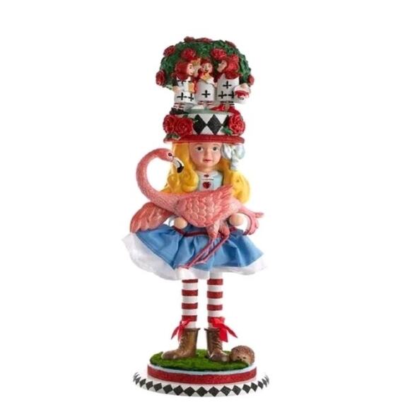 Kurt S. Adler Inc. Other - Kurt Adler Hollywood Alice in Wonderland W/ Flamingo Nutcracker 19" Original Box
